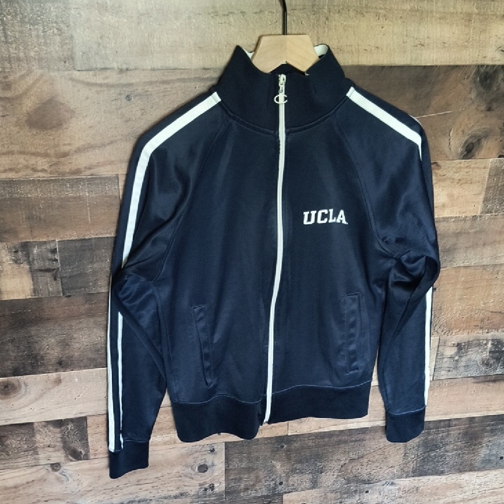 Champion Navy UCLA Full Zip Track Jacket Sz Small Women